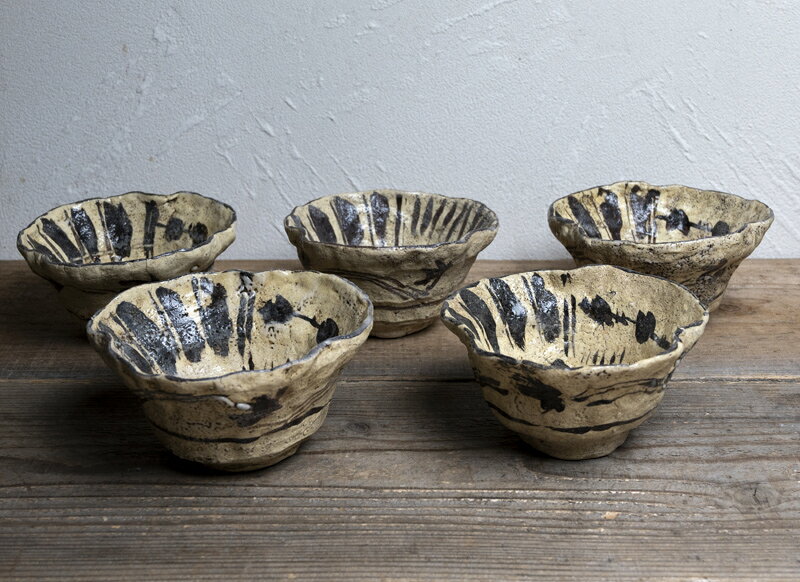 復興織部 向付 四方形茶碗 No.3 古美術 古道具 アンティーク 【公式通販】