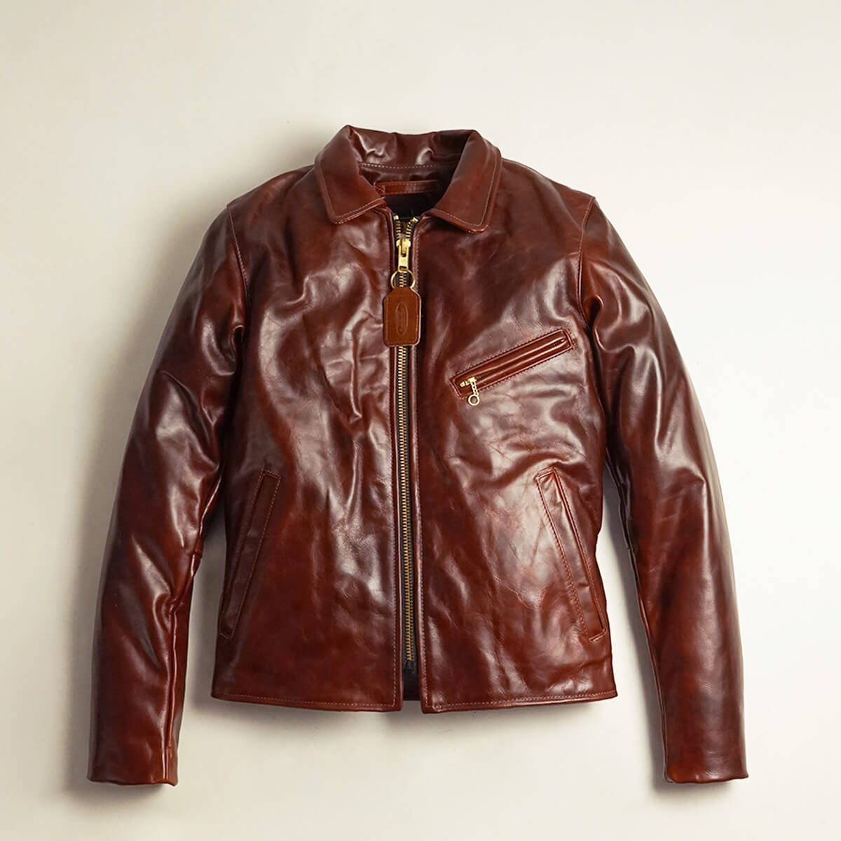 VANSON バンソン ENF エンフィールド 茶 34 ライダース 革ジャン 楽天