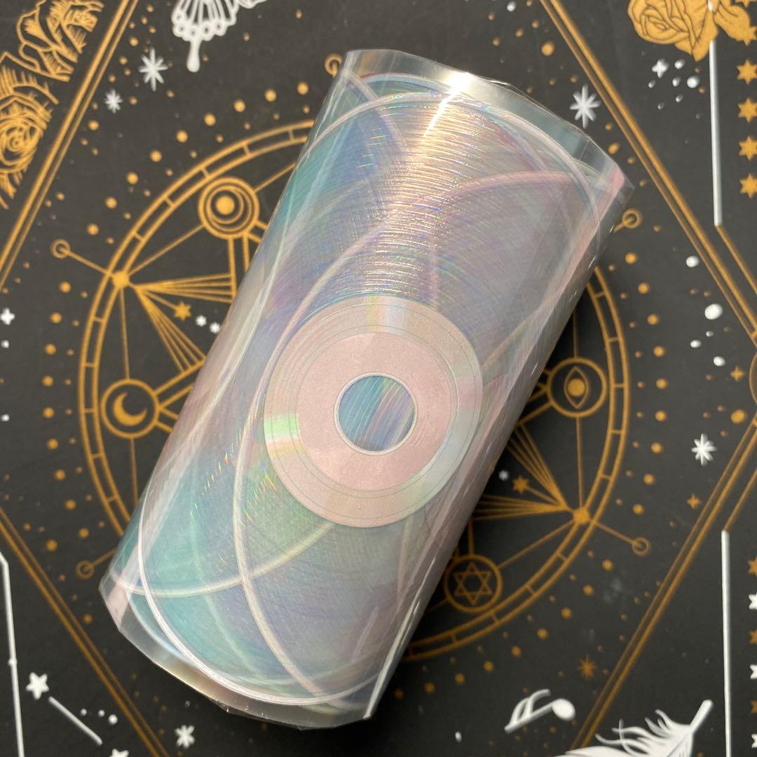 Z】海外 10m巻 貝殻光/虹光マスキングテープ お花系/装飾系/古風系