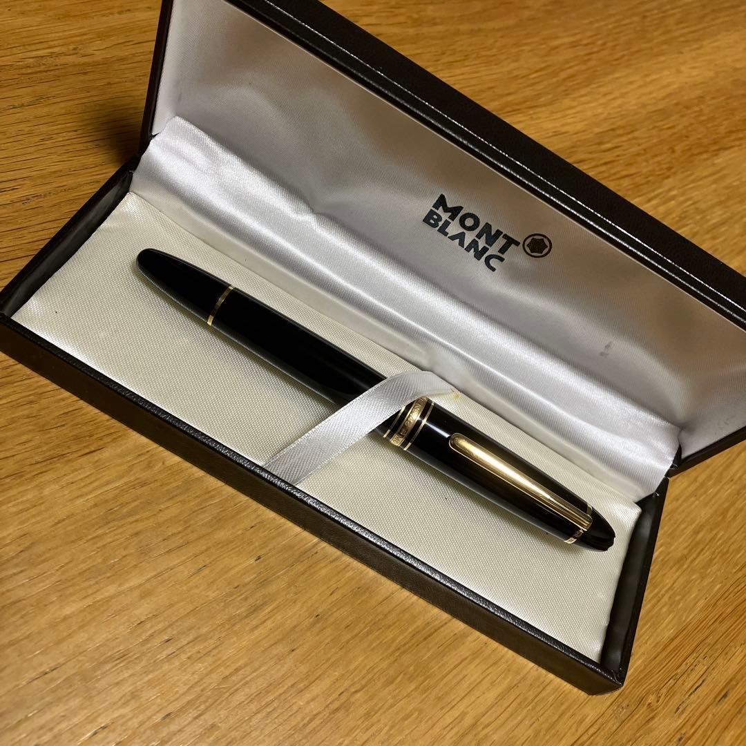 MONT BLANC ブラック万年筆 専用ケース付き モンブラン 万年筆 No.121 クラシック ブラック MONTBLANC No.121