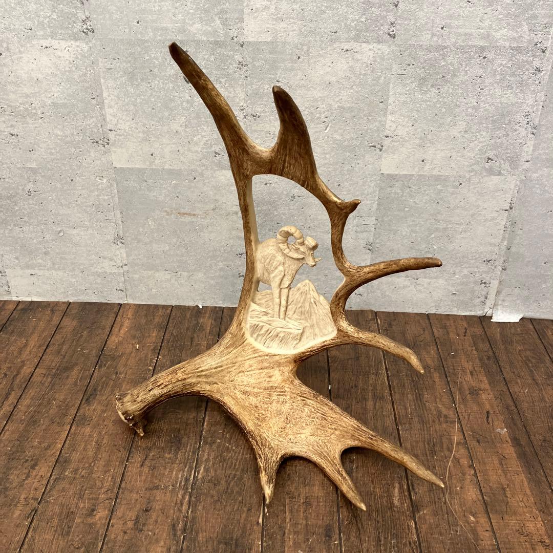 昭和レトロ ヘラジカ へら鹿 鹿の角 置物 オブジェ インテリア レトロ 昭和レトロ ヘラジカ へら鹿 鹿の角 置物 オブジェ インテリア レトロ