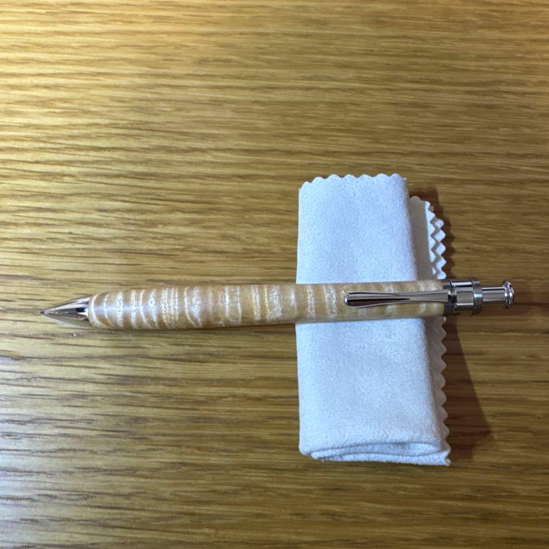 工房楔　シャープペンシル　楓縮杢 工房 楔 0.5mmペンシル楔 楓ちぢみ杢 | ペンハウス 楓 縮木 木軸 杢