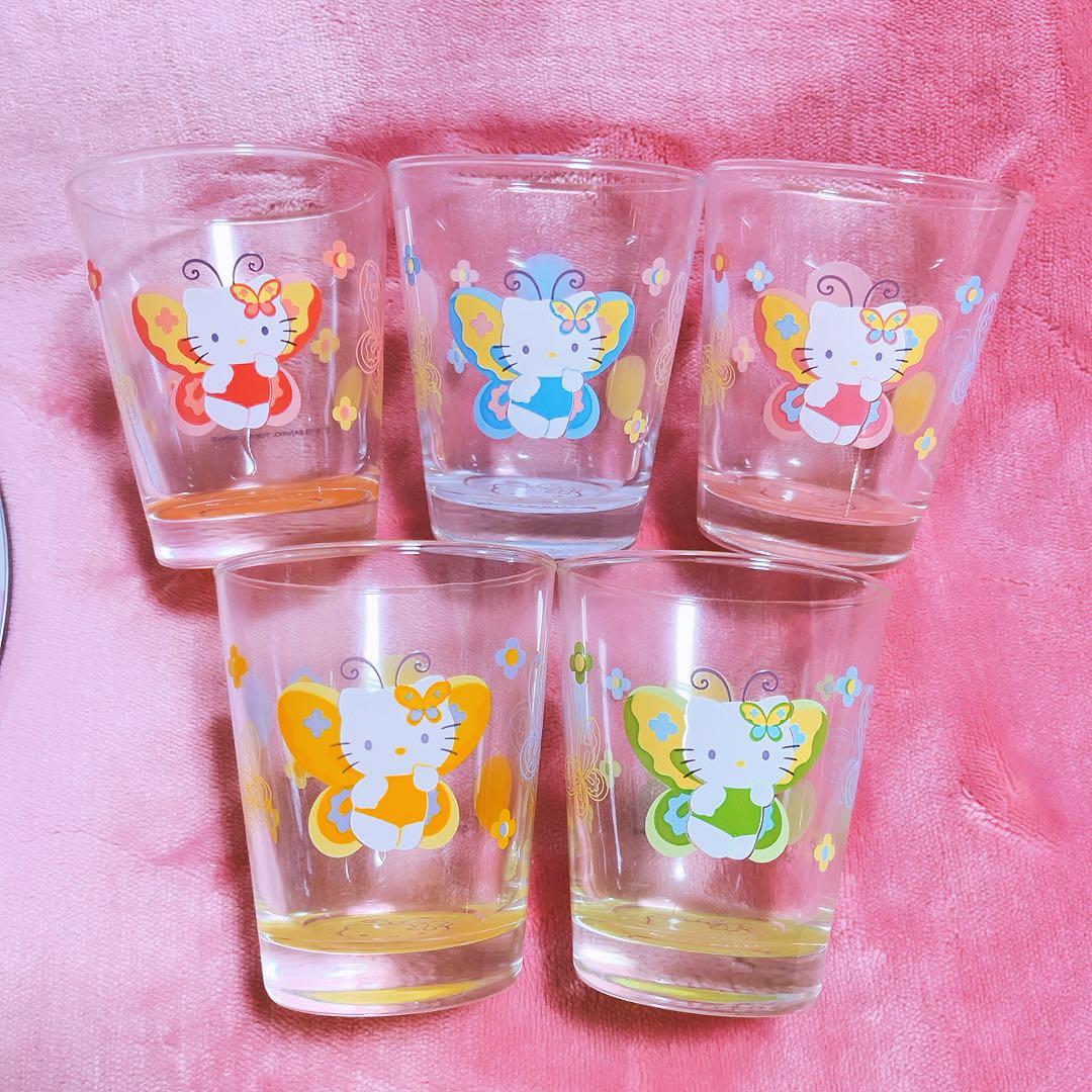希少レア　ハローキティ　フェアリーシリーズ　グラスセット　缶入り　2003